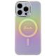 3. Etui Guess IML Iridescent MagSafe na iPhone 15 Pro - różowe