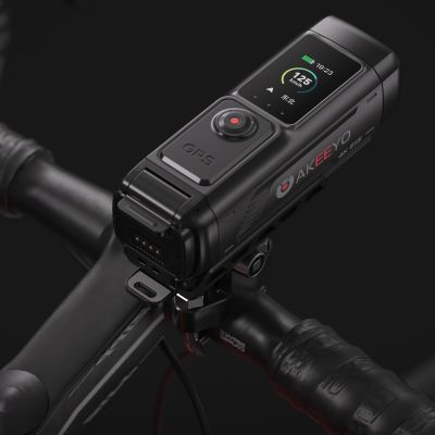 4. Kamera sportowa AKEEYO 730Pro wideorejestrator 4K na kierownicę rower motocykl - czarna