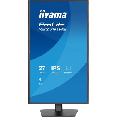 45. iiyama ProLite XB2791HS-B1 monitor komputerowy 68,6 cm (27") 1920 x 1080 px Full HD LED Czarny