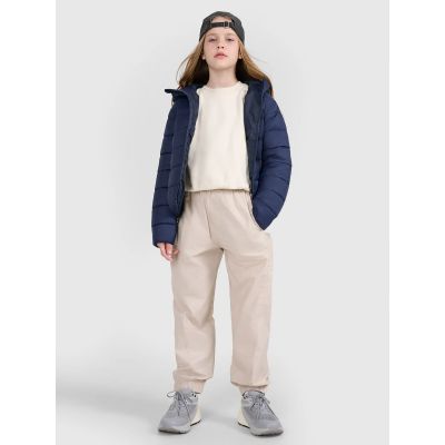 11. Kurtka puchowa z wypełnieniem syntetycznym dziecięca uniseks 4F 4FJRAW25TDJAU0804-31S