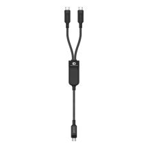 Kabel Acefast C5 USB-C - USB-C / USB-C 2w1 100W 480Mb/s - czarny