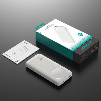 15. Powerbank Joyroom JR-PBF12 10000mAh 2.4A 2x USB-A 1x USB-C - biały