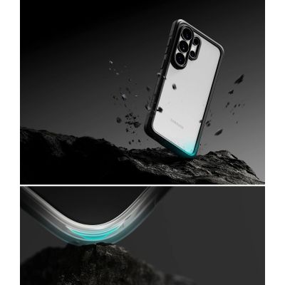 7. Etui Ringke Fusion Bold na Samsung Galaxy S26 Ultra - przezroczysto-czarne