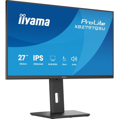 41. iiyama ProLite XB2797QSU-B1 monitor komputerowy 68,6 cm (27") 2560 x 1440 px Quad HD LED Czarny