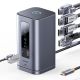 3. Stacja dokująca Baseus Spacemate RD1 hub 11w1 USB-C - 2xHDMI 4K@60Hz 2xDP 4K@60Hz 2xUSB-A 10Gb/s USB-C 10Gb/s RJ45 USB-A 480Mb/s USB-C PD mini jack 3.5mm ładowarka EU - szara