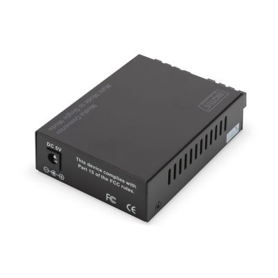 4. Digitus Gigabitowy konwerter medialny wielomodowy/ jednomodowy SC/SC
