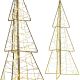 CHOINKA DEKORACYJNA 150LED CHAMPAGNE 60CM LUCA