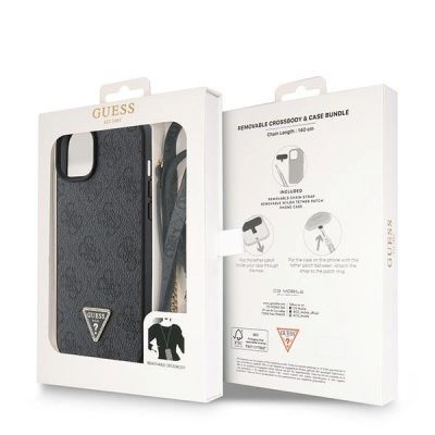 9. Etui Guess Crossbody 4G Metal Logo do iPhone 15 - czarne