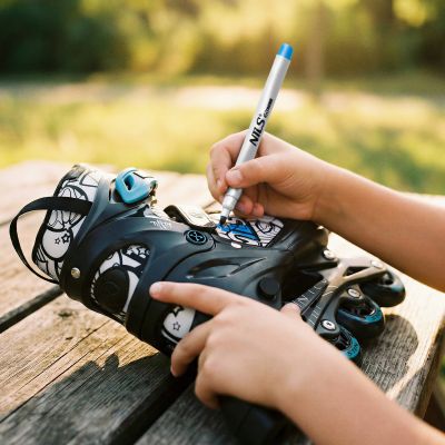 7. NH10907 4w1 ŁYŻWOROLKI Z WYM. PŁOZĄ HOKEJOWĄ TINTY ZIELONE ROZM. M(35-38) NILS EXTREME