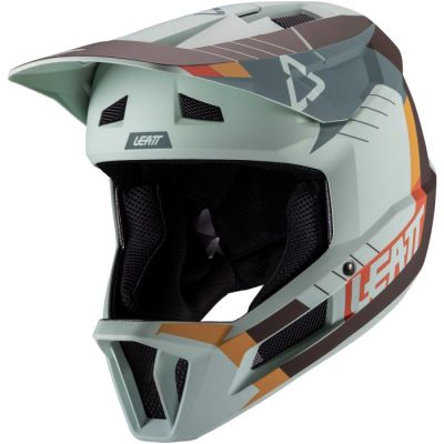 8. Kask rowerowy typu full face LEATT Helmet MTB Gravity 2.0 V25 rozmiar L, miętowy