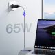 11. Ładowarka sieciowa Joyroom JR-TG10 65W GaN 2x USB-C + USB-A z kablem 100W USB-C - USB-C 1.2m - czarna