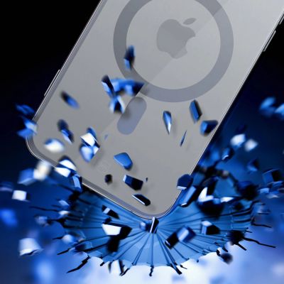 3. Etui 3mk Satin Armor MagCase z MagSafe na iPhone 16 Pro - przezroczyste z czarną ramką