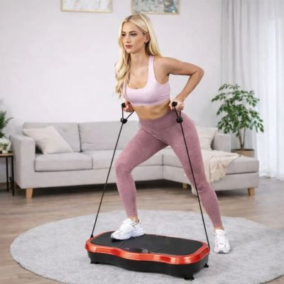 9. Extralink Moonwalk Spin Move Platofrma Wibracyjna do Cwiczen Fitness 200W czerwona