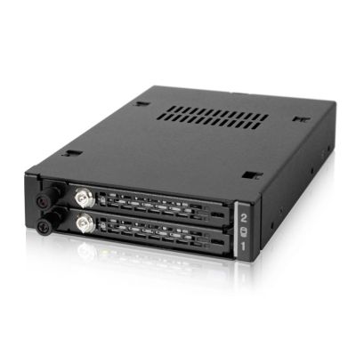 6. We-Ra. IcyDock z miejscem na 2 dyski: 2x6,3cm SATAI-III/SAS HDD&SSD w kolorze, 1x3,5" Metal