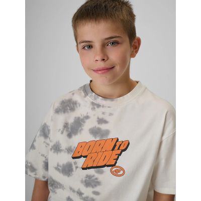 3. T-shirt bawełniany chłopięcy 4F 4FJRSS26TTSHM4168-91A