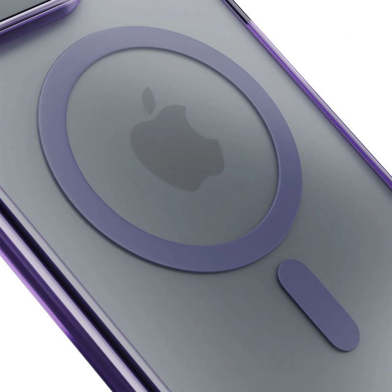 11. Etui 3mk Frosty MagCase Purple na Apple iPhone 16 - fioletowe