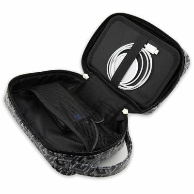 5. Torba organizer Guess GCube Stripes - czarna