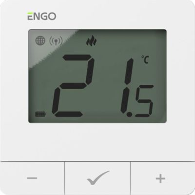 Regulator temperatury, bateryjny, biały, ZigBee/868MHz, natynkowy