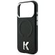 6. Etui Karl Lagerfeld Grained Embossed Ring & Kameo Logo MagSafe na iPhone 18 Pro / 17 Pro - czarne