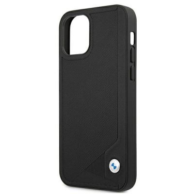 6. Etui BMW Leather Deboss na iPhone 12 mini - czarne