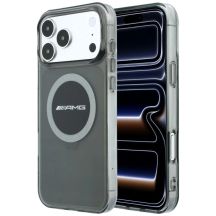 Etui Mercedes AMG IML Transparent Bicolor Block MagSafe na iPhone 18 Pro Max / 17 Pro Max - czarno-szare