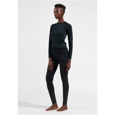 Legginsy termoaktywne damskie ODLO PERFORMANCE WARM BL BOTTOM czarne