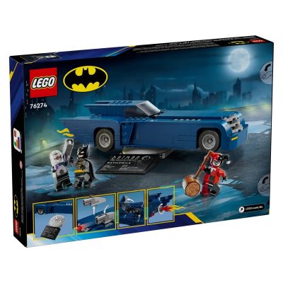 2. LEGO Super Heroes 76274 Batman z batmobilem kontra Harley Quinn i Mr. Freeze
