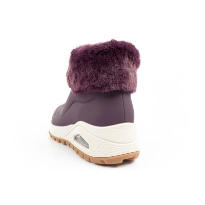14. Skechers Uno Rugged buty sportowe damskie botki ocieplane zimowe fioletowe