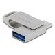 4. DeLOCK Pendrive USB-C + Typ-A 5 Gbps 128 GB - metalowa obudowa