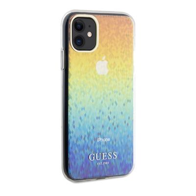 4. Etui Guess IML Faceted Mirror Disco Iridescent na iPhone 11 / Xr - wielokolorowe