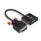 4. Lindy 38189 adapter kablowy 0,1 m DVI-D VGA (D-Sub) Czarny