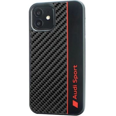 2. Etui Audi Carbon Fiber Stripe na iPhone 11 / Xr - czarne