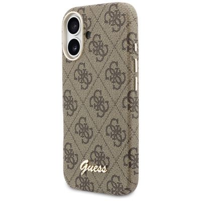 2. Etui Guess 4G Script MagSafe na iPhone 17 - brązowe