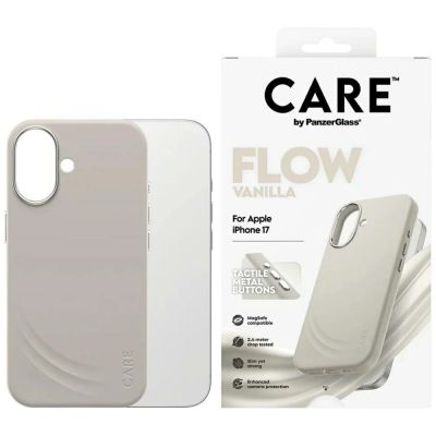 Etui CARE by PanzerGlass FLOW MagSafe na iPhone 17 - beżowy