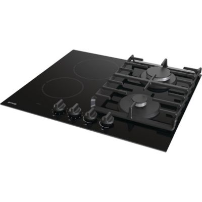 2. Płyta ceramiczno-gazowa GORENJE GCE691BSC 60 cm | 4 pola ceramiczne + 1 palnik gazowy | zapłon elektryczny | czarny