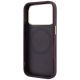 7. Etui Guess Stripe Peony 4G Logo MagSafe na iPhone 18 Pro / 17 Pro - burgundowe