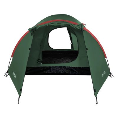 9. Namiot kempingowy NILS CAMP Rocker NC6013 3 osobowy zielono-czerwony