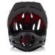 21. Kask rowerowy full-face Meteor Lupus S 48-52 cm czarny/czerwony