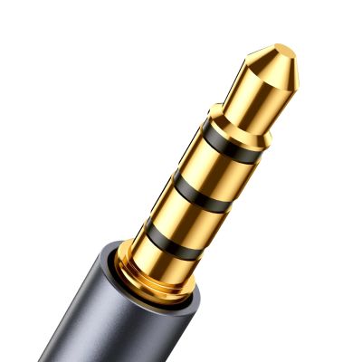 6. Joyroom kabel audio stereo AUX 3,5 mm mini jack(męski) - mini jack(żeński) 1.2 m czarny (SY-A09)