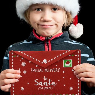 5. KOPERTA ŚWIĄTECZNA LIST DO ŚWIĘTEGO MIKOŁAJA FILCOWA 26x16CM SPECIAL DELIVERY