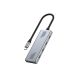3. GEMBIRD 4-PORTOWY HUB USB-C 3.2 (GEN 2) TYPU C SZARY