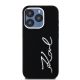 3. Etui Karl Lagerfeld Silicone Metal Script Logo na iPhone 15 Pro Max - czarne