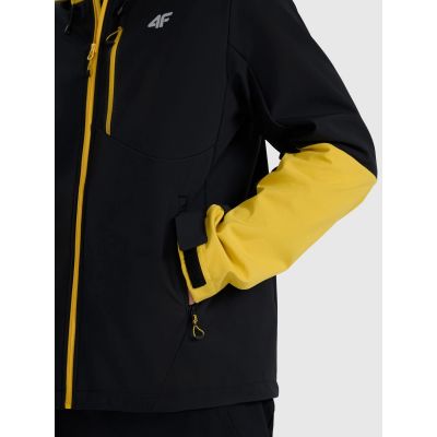6. Kurtka softshell wiatroodporna membrana 8000 męska 4F 4FRAW25TSOFM506-71S
