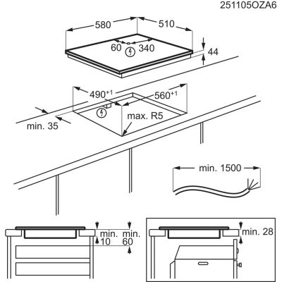 29. Płyta indukcyjna ELECTROLUX EIS62453IZ SaphirMatt czarny mat