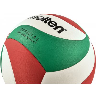 Treningowy model piłki siatkowej firmy Molten z nowej serii V5M, spełniająca wszystkie wymogi FIFVB. Wykonana z trwałej, odpornej na uderzenia skóry syntetycznej