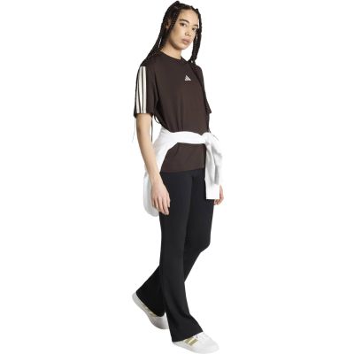 6. Koszulka damska adidas Essentials 3-Stripes Boyfriend ciemnobrązowa KX0794