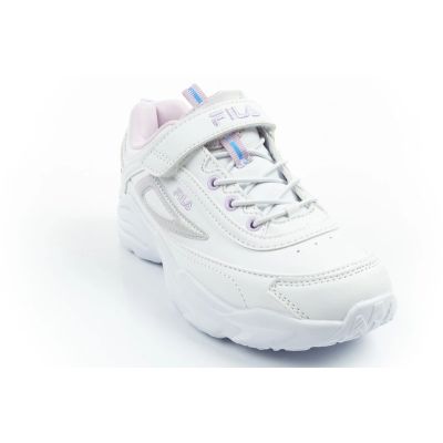 2. Fila Skye V buty sportowe dziecięce dla dziewczynki na rzep białe