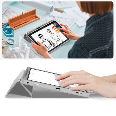 9. Etui Tech-Protect SmartCase Pen na Samsung Galaxy Tab S9 11.0 / S9 FE / S10 FE / S10 Lite 10.9 X710 / X716B / X510 / X516B / X520 / X526 / X400 / X406B - szare