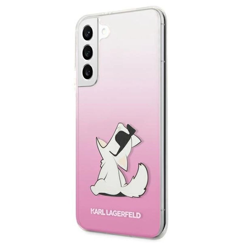 2. Etui Karl Lagerfeld Choupette Eat na Samsung Galaxy S22+ - różowe