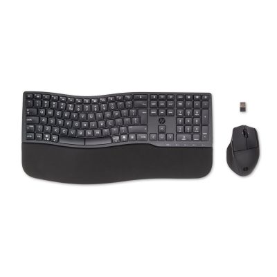 3. Zestaw klawiatura + mysz HP 680 Comfort Dual-Mode Wireless/Bluetooth Keyboard and Mouse Combo bezprzewodowe czarne 8T6L6AA